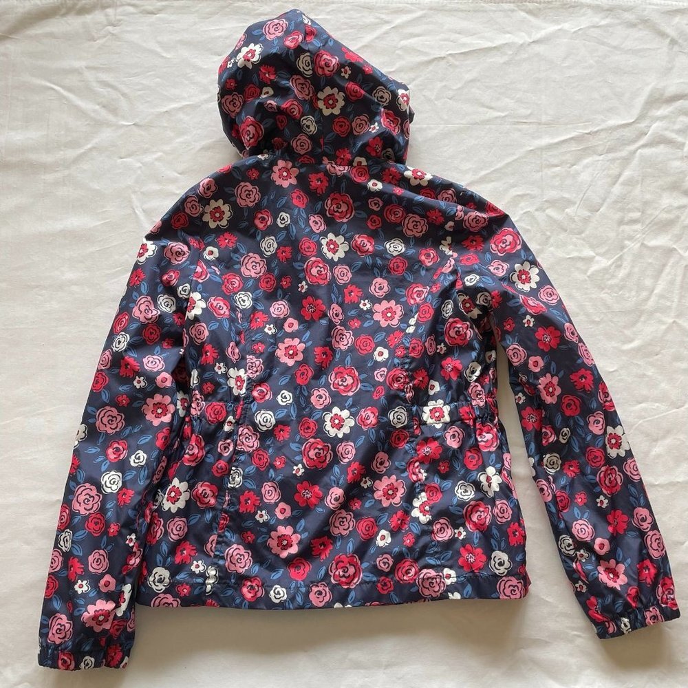 Gymboree Lightweight Floral Hooded Jacket size 10-12 - Picture 8 of 8
